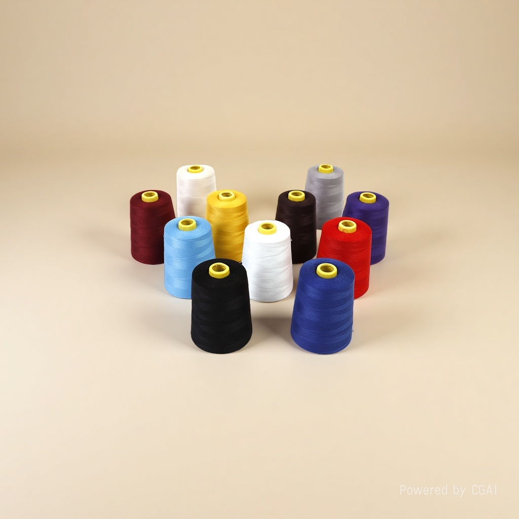 Chiba brand 40s/2 polyester thread is available in multiple colors Specification image