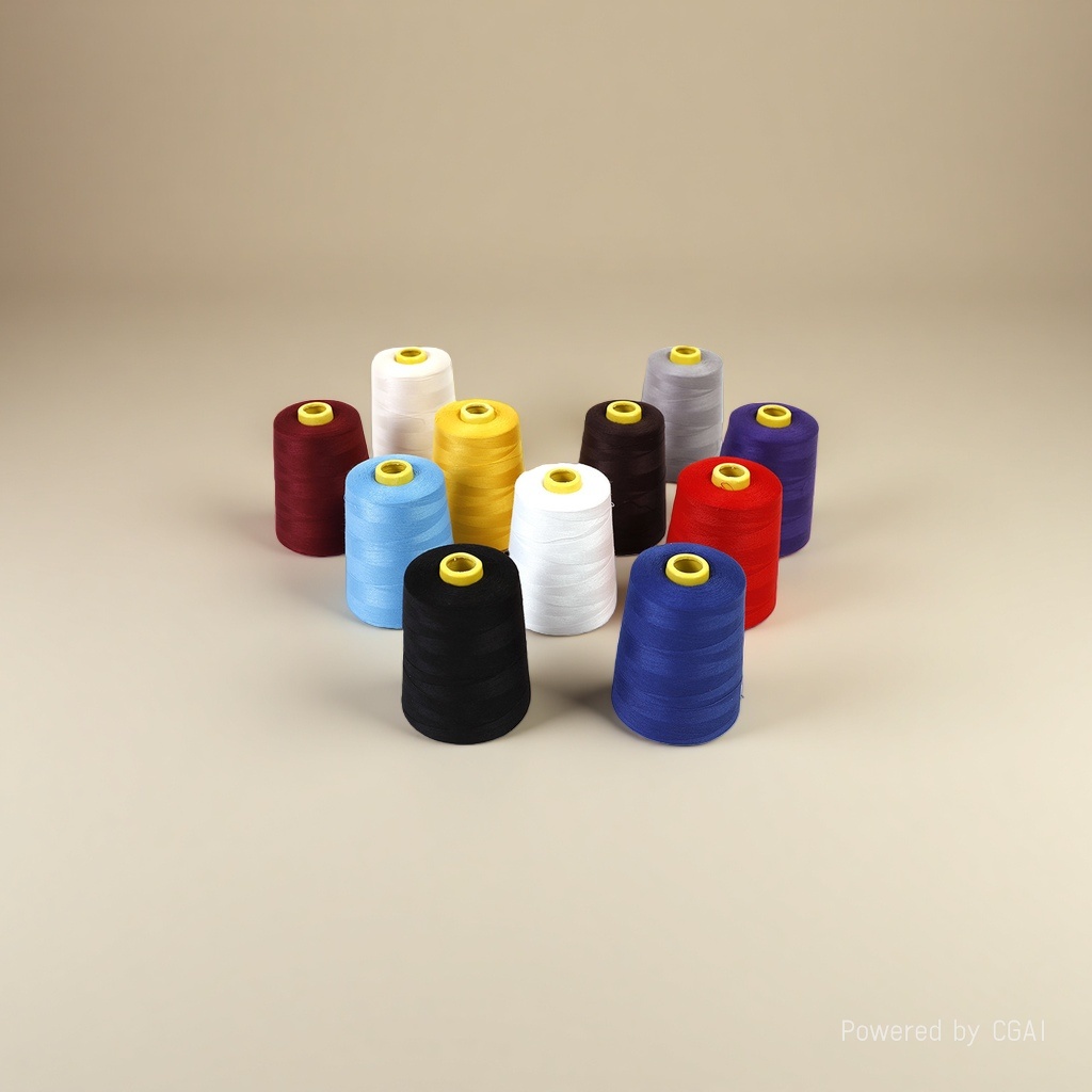 Chiba brand 40s/2 polyester thread is available in multiple colors details Picture
