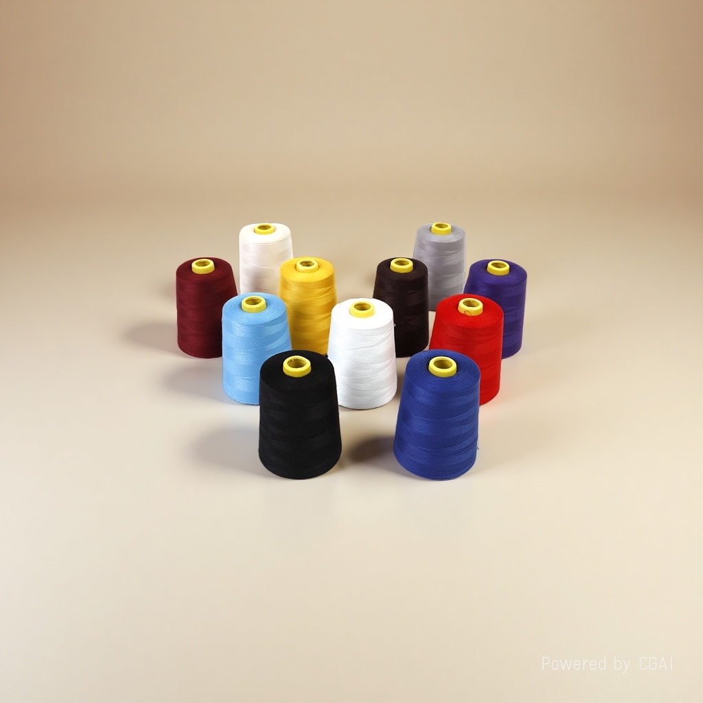Chiba brand 40s/2 polyester thread is available in multiple colors Item Picture