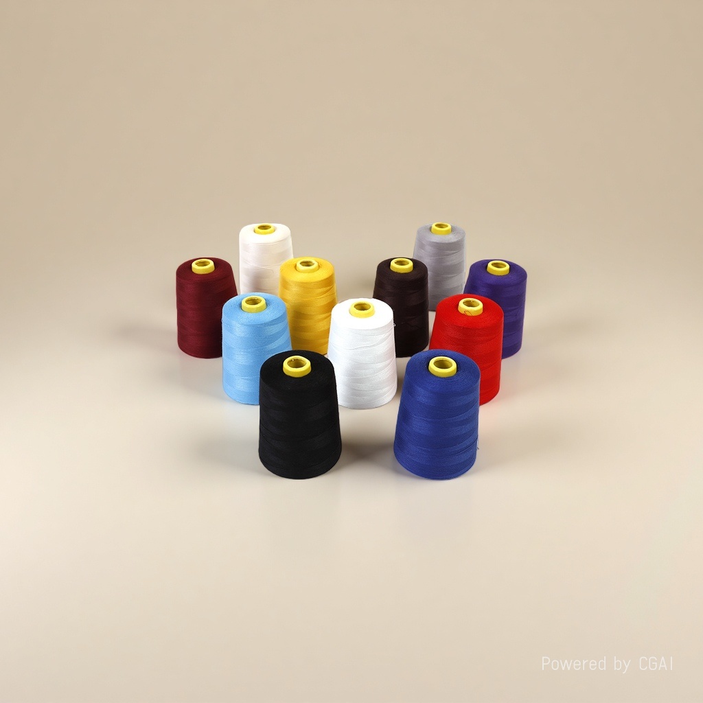 Chiba brand 40s/2 polyester thread is available in multiple colors Application Scenario