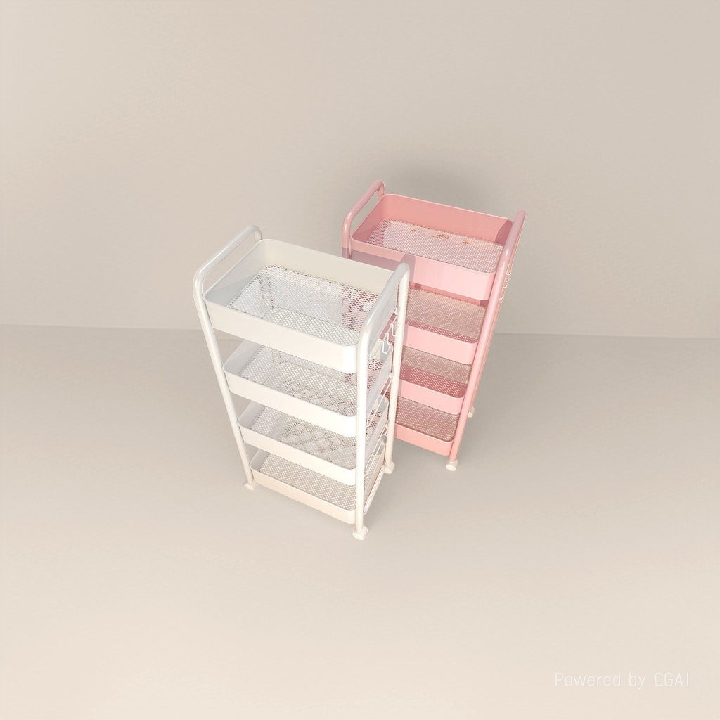 Trolley storage rack, kitchen floor, multi-layer snack, baby, living room, bedroom, bathroom mobile storage rack Specification image