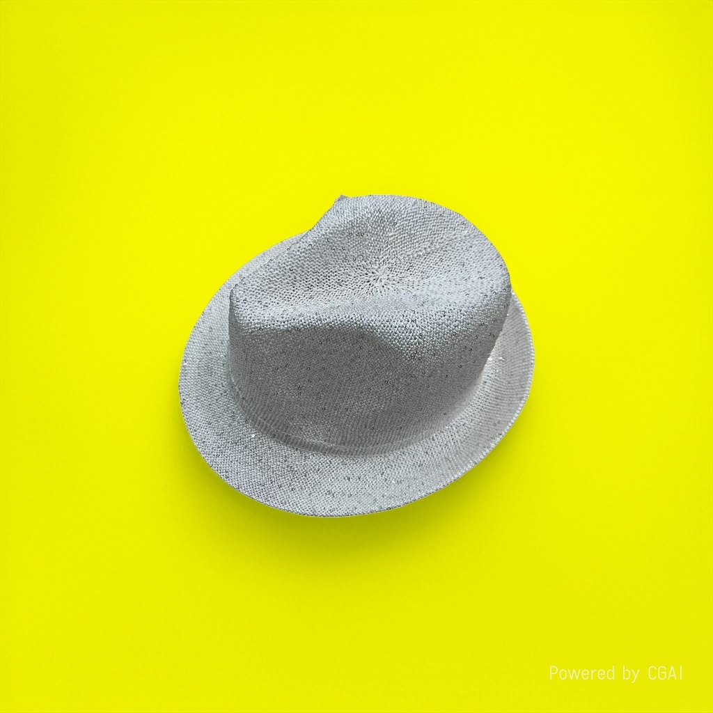 Silver sequined top hats are available for wholesale export and customization details Picture