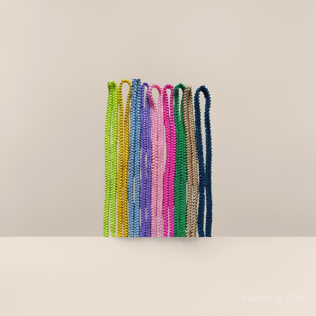 Replacement bag strap, single-shoulder diagonal cross, hand-woven nylon strap, colorful long phone lanyard, Korean style for both men and women, fresh and cute details Picture