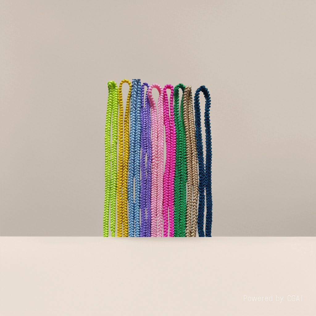 Replacement bag strap, single-shoulder diagonal cross, hand-woven nylon strap, colorful long phone lanyard, Korean style for both men and women, fresh and cute Specification image