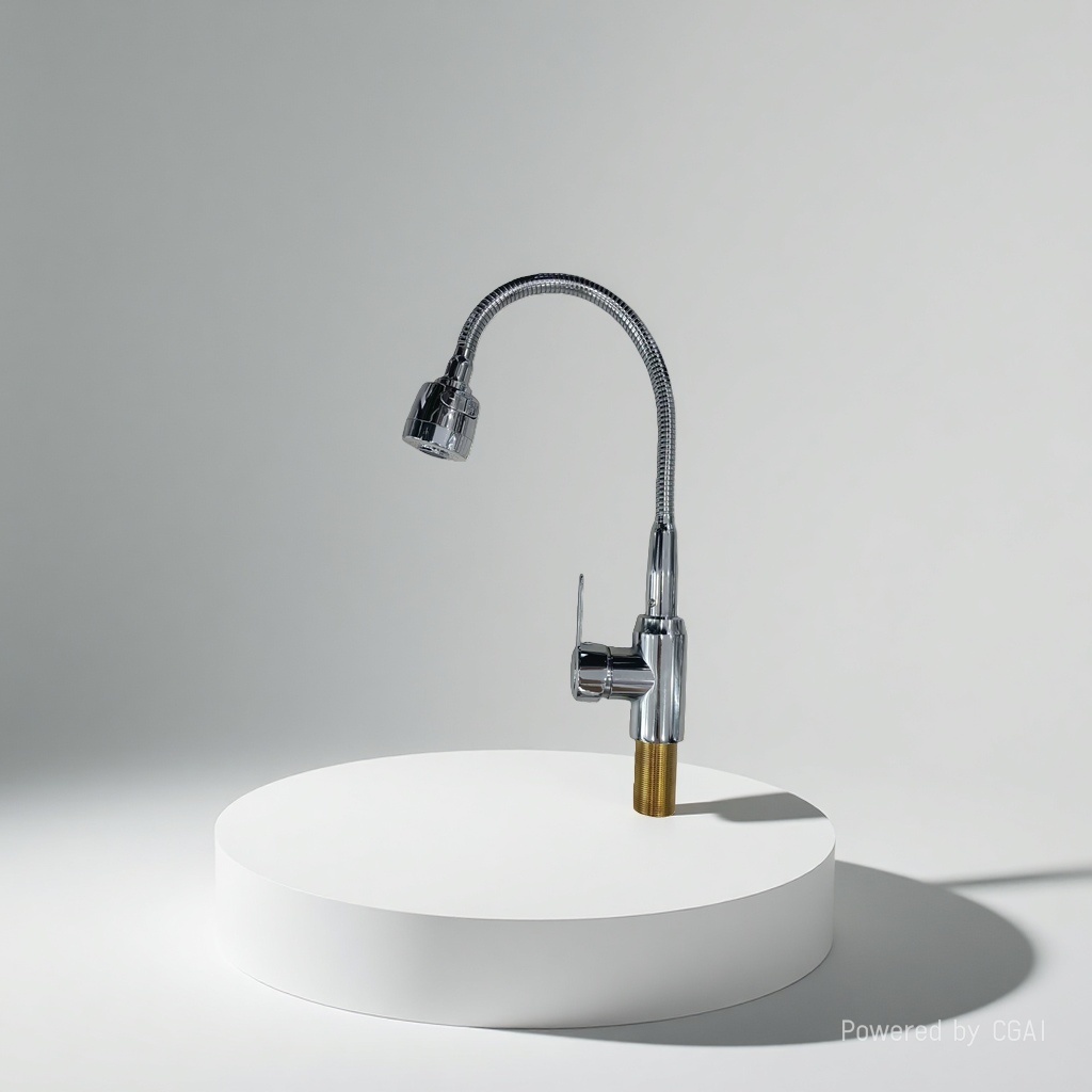 Bathroom hardware pull-out single-cooling faucet, universal faucet for kitchen sink and washbasin, splash-proof faucet Application Scenario