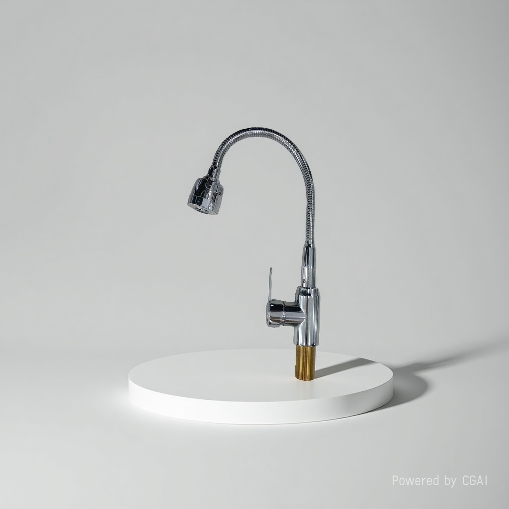 Bathroom hardware pull-out single-cooling faucet, universal faucet for kitchen sink and washbasin, splash-proof faucet Specification image