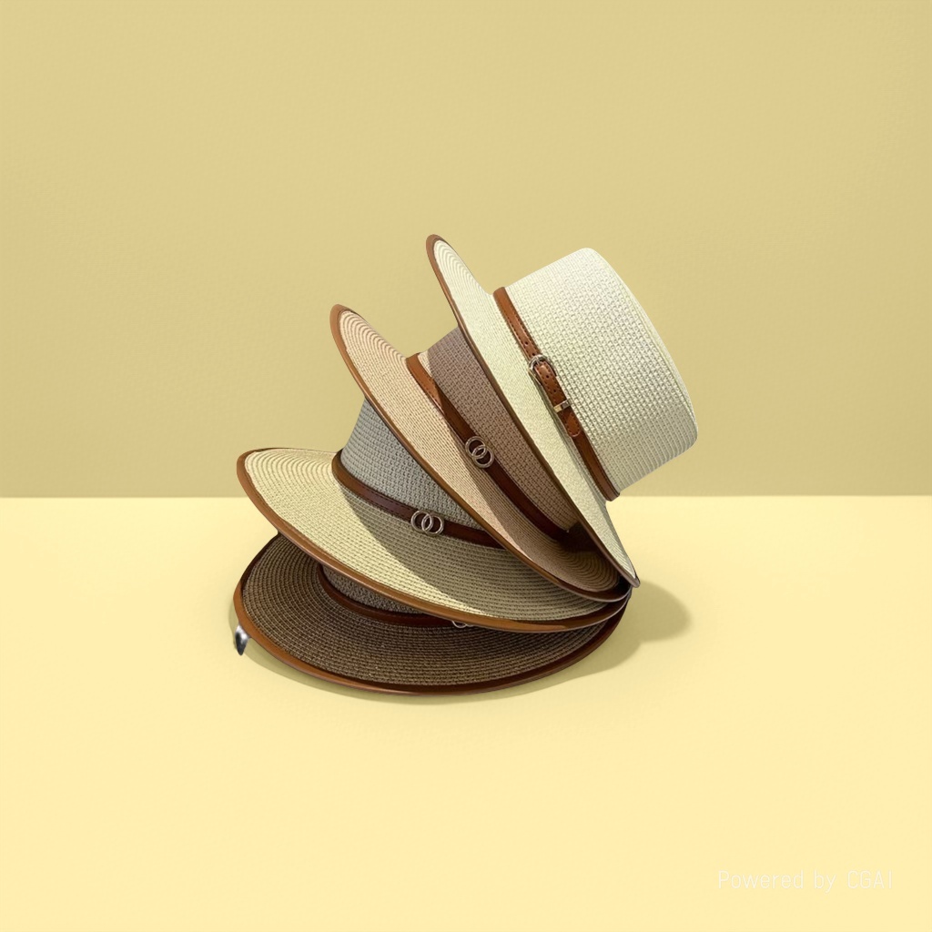 Men's straw top hat, knitted baseball cap, white men's straw hat, 171546782 details Picture