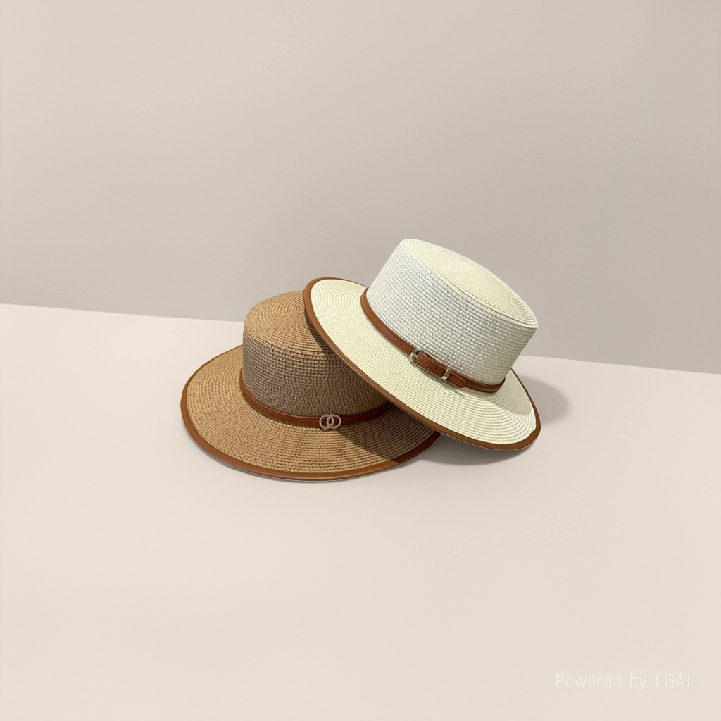 Men's straw top hat, knitted baseball cap, white men's straw hat, 171546782