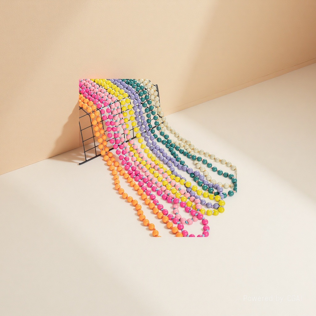 Colorful wooden beads diy mobile phone chain pendant, fashionable and versatile, anti-loss and anti-slip, long bag chain, multi-purpose for women