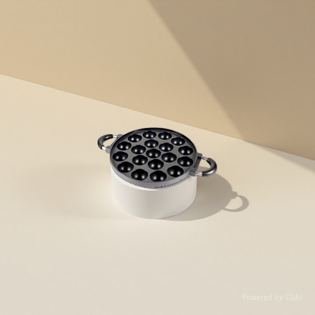Black round cast-iron wok and grill, iron wok for frying, stir-frying, stewing and boiling, household use Specification image