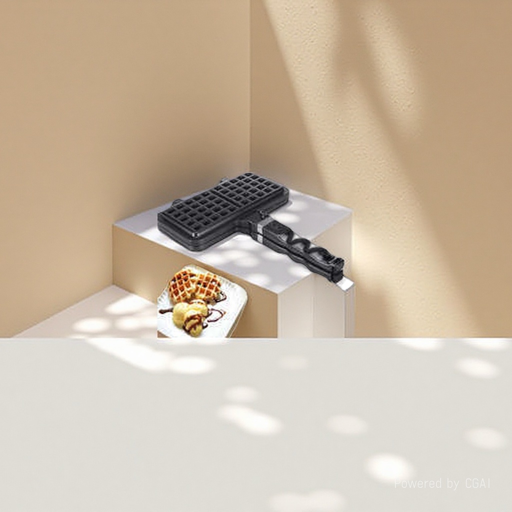Commercial black waffle machine, doughnut machine, egg roll machine, Indian fritter machine, egg pancake machine