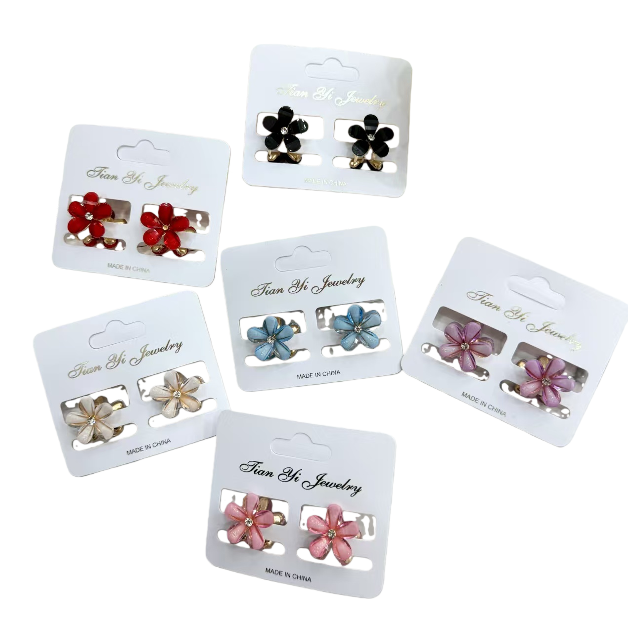 Flower-shaped hairpin, 180g anti-slip large hair bun tool Item Picture