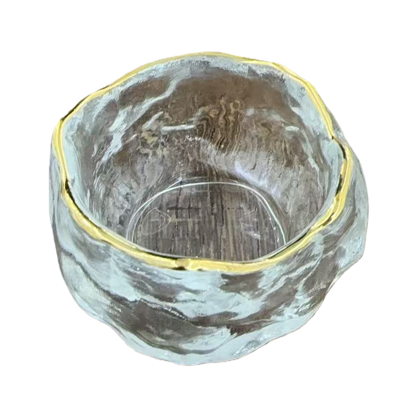 Factory direct sales, customizable Japanese crystal glass tea cups, master cups, hammer-patterned kung fu tea cups, tea bowls and tea sets Item Picture