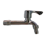 The metal bathroom faucet in the shape of a gold ingot is suitable for small Spaces with hardware faucets and shower heads Item Picture