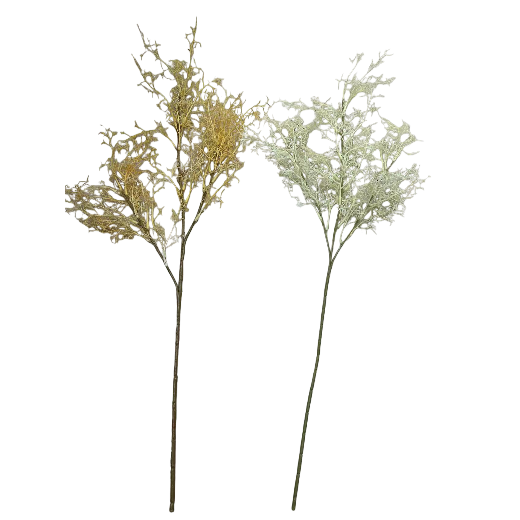 Artificial mistletoe, yellowish-white artificial fruit resin, green plant, artificial plant Item Picture
