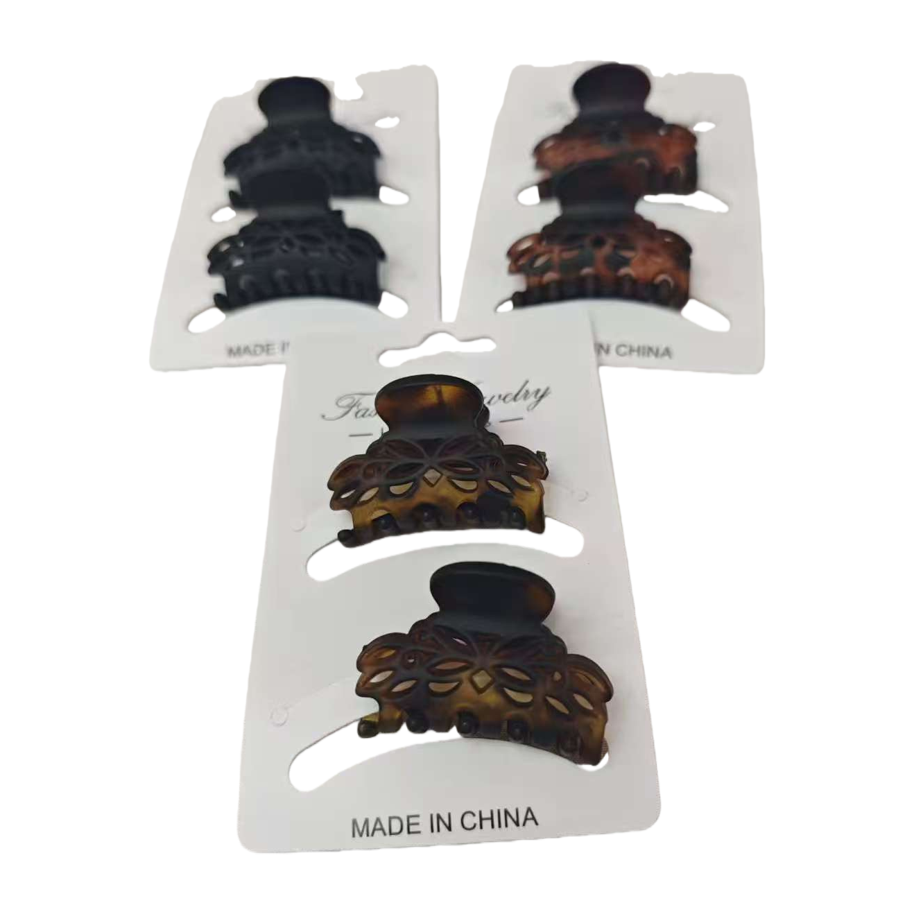 Acetate shark grabber hair clips, fashionable large hair clips, multi-functional acetate fiber hair accessories Item Picture