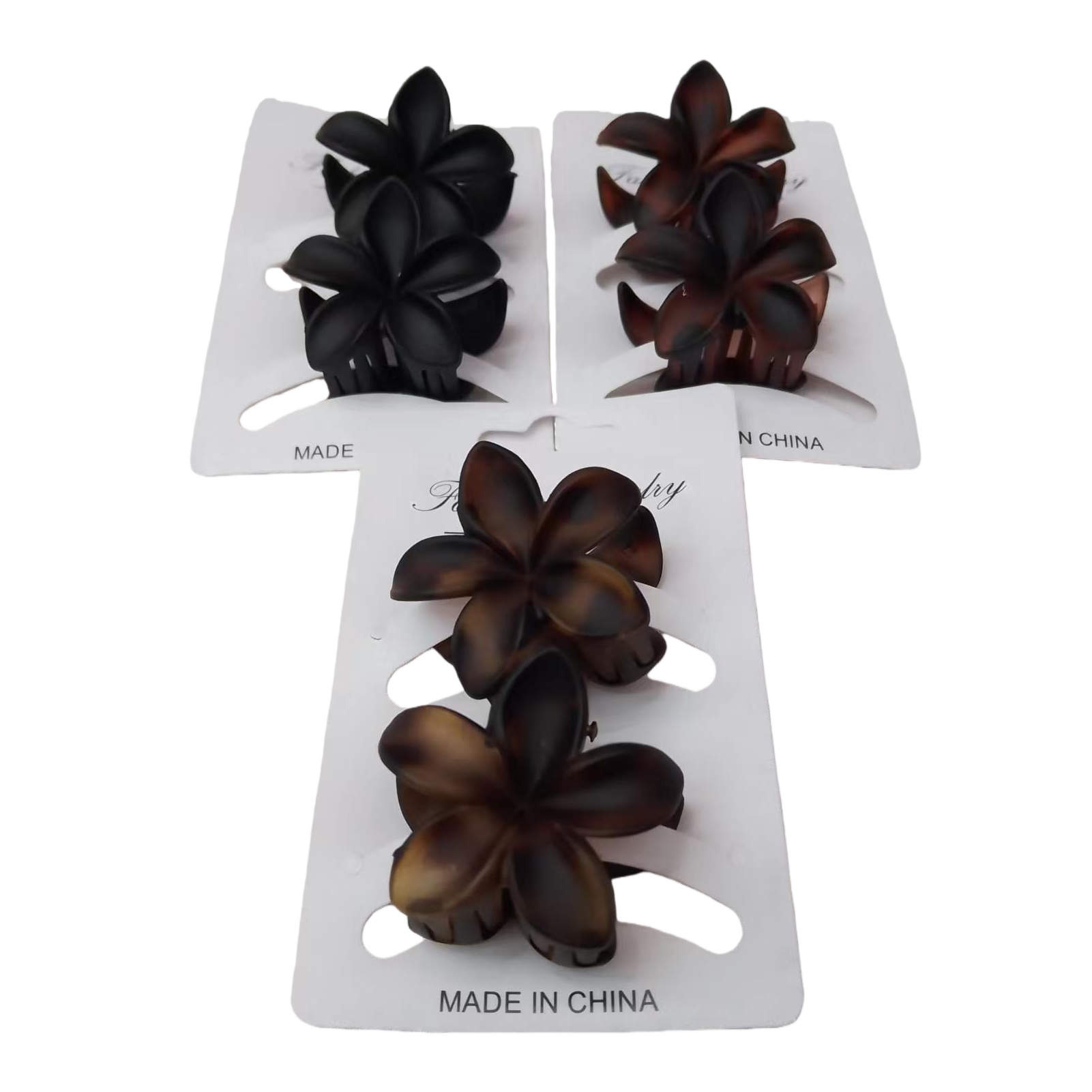 Flower-shaped acetate hairpin, shark clip, fashionable hairpin Item Picture