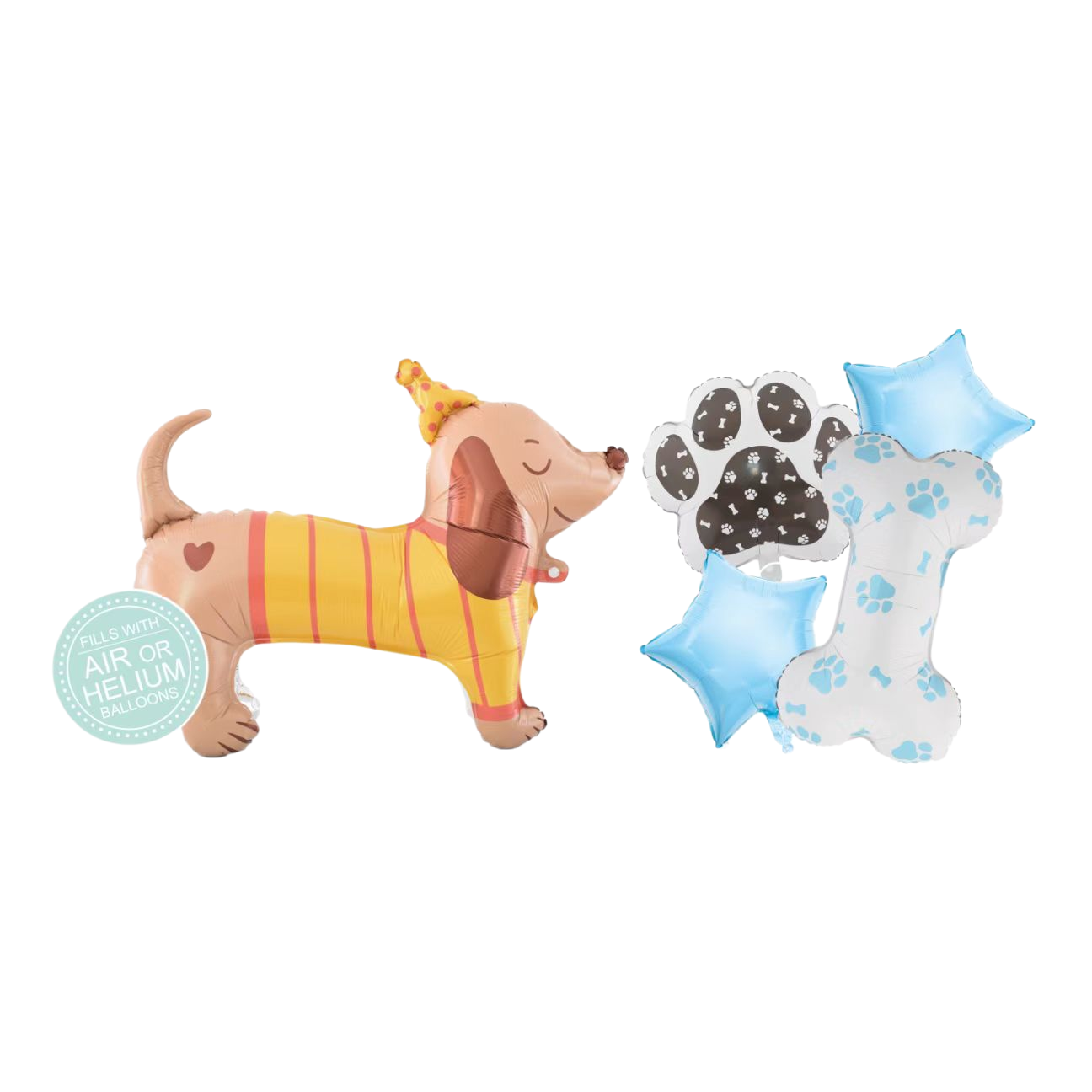 Cartoon dog aluminum film balloon birthday party decoration items, ceremony balloon 180g