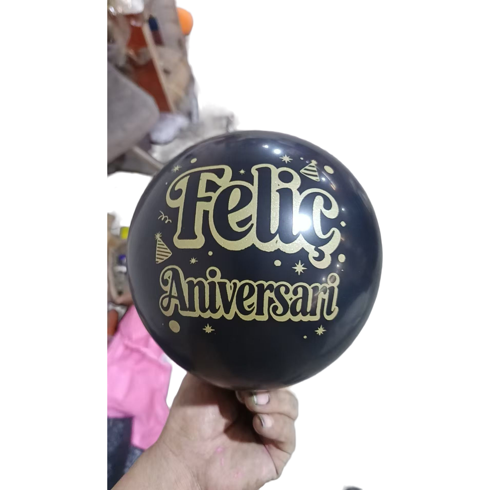 Black birthday blessing aluminum film balloon birthday party ceremony decoration items
