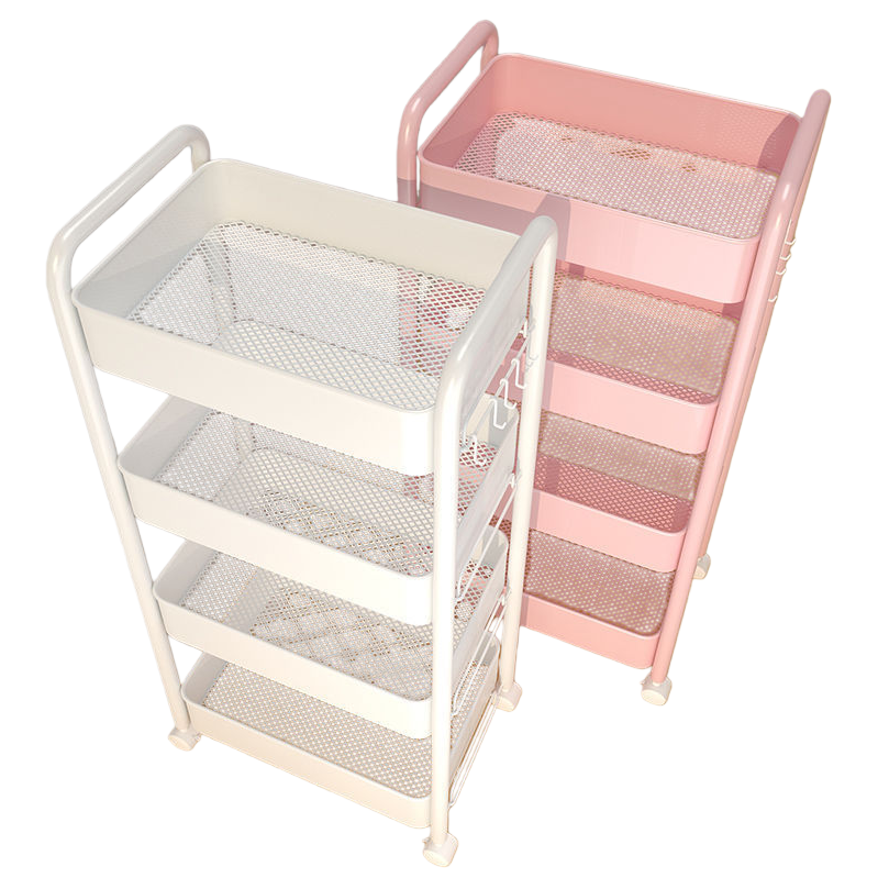 Trolley storage rack, kitchen floor, multi-layer snack, baby, living room, bedroom, bathroom mobile storage rack Item Picture