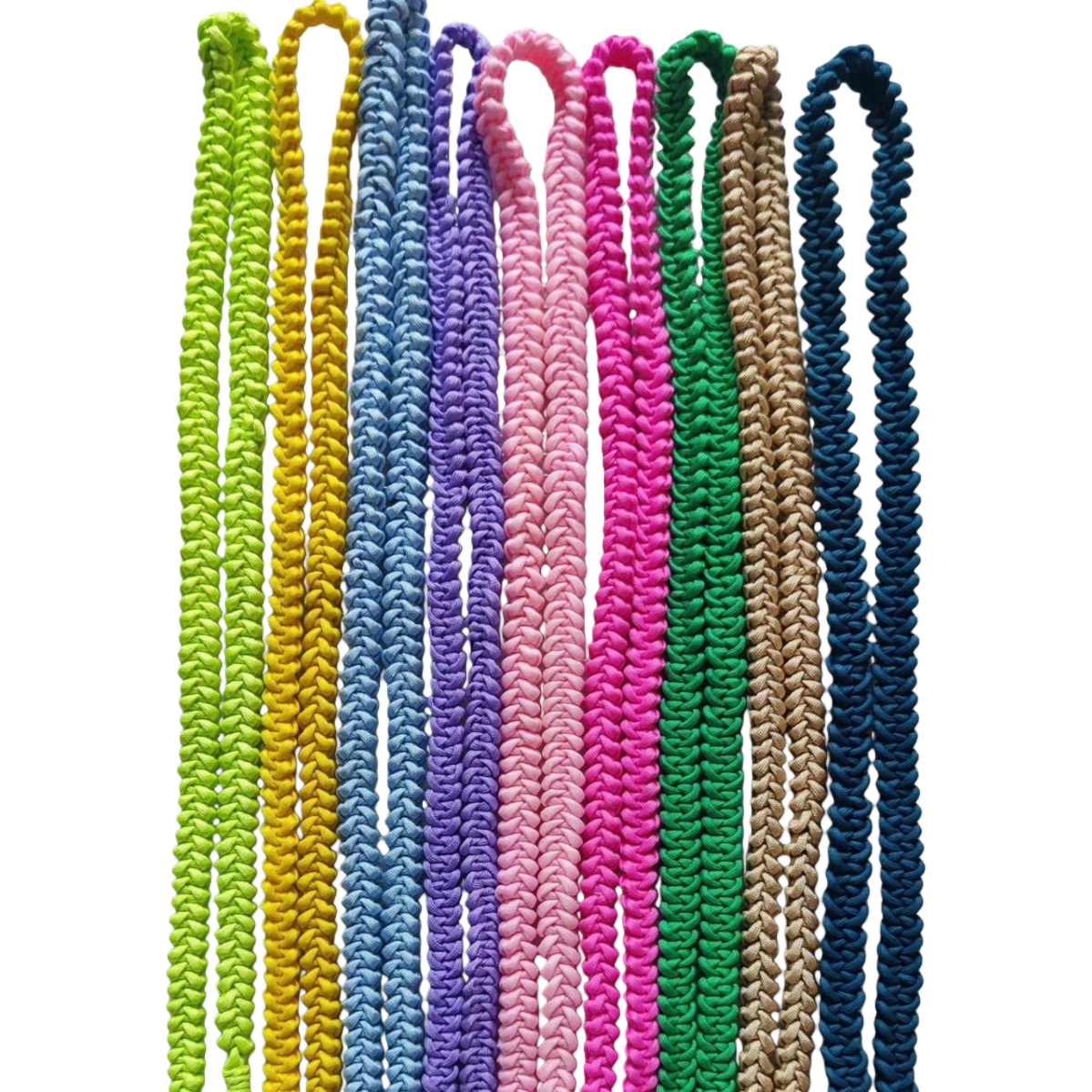 Replacement bag strap, single-shoulder diagonal cross, hand-woven nylon strap, colorful long phone lanyard, Korean style for both men and women, fresh and cute Item Picture