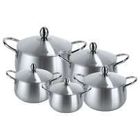 A 7-piece stainless steel and aluminum pot set for outdoor tea-making kitchenware Item Picture