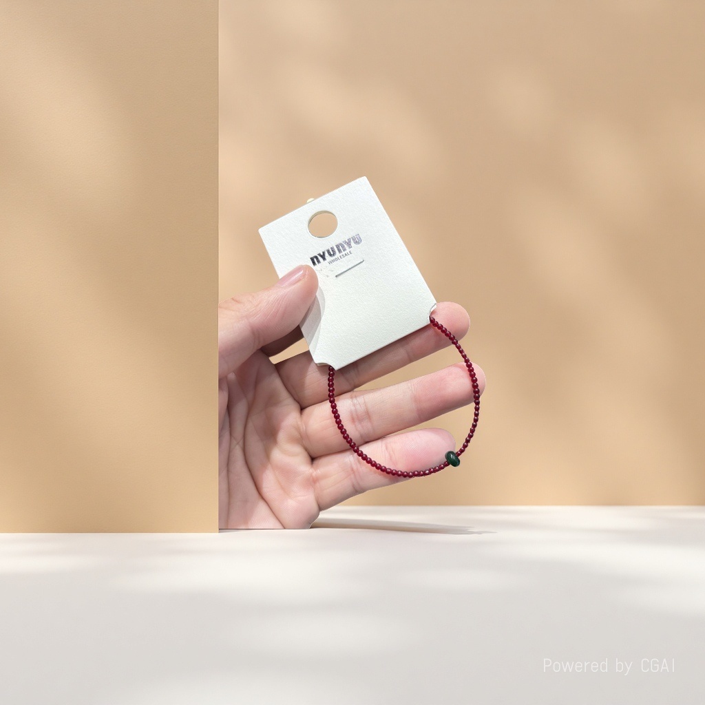 The simple and versatile DouDou bracelet features a unique Korean design for women. It is a red and black beaded bracelet for couples and a high-end accessory Application Scenario