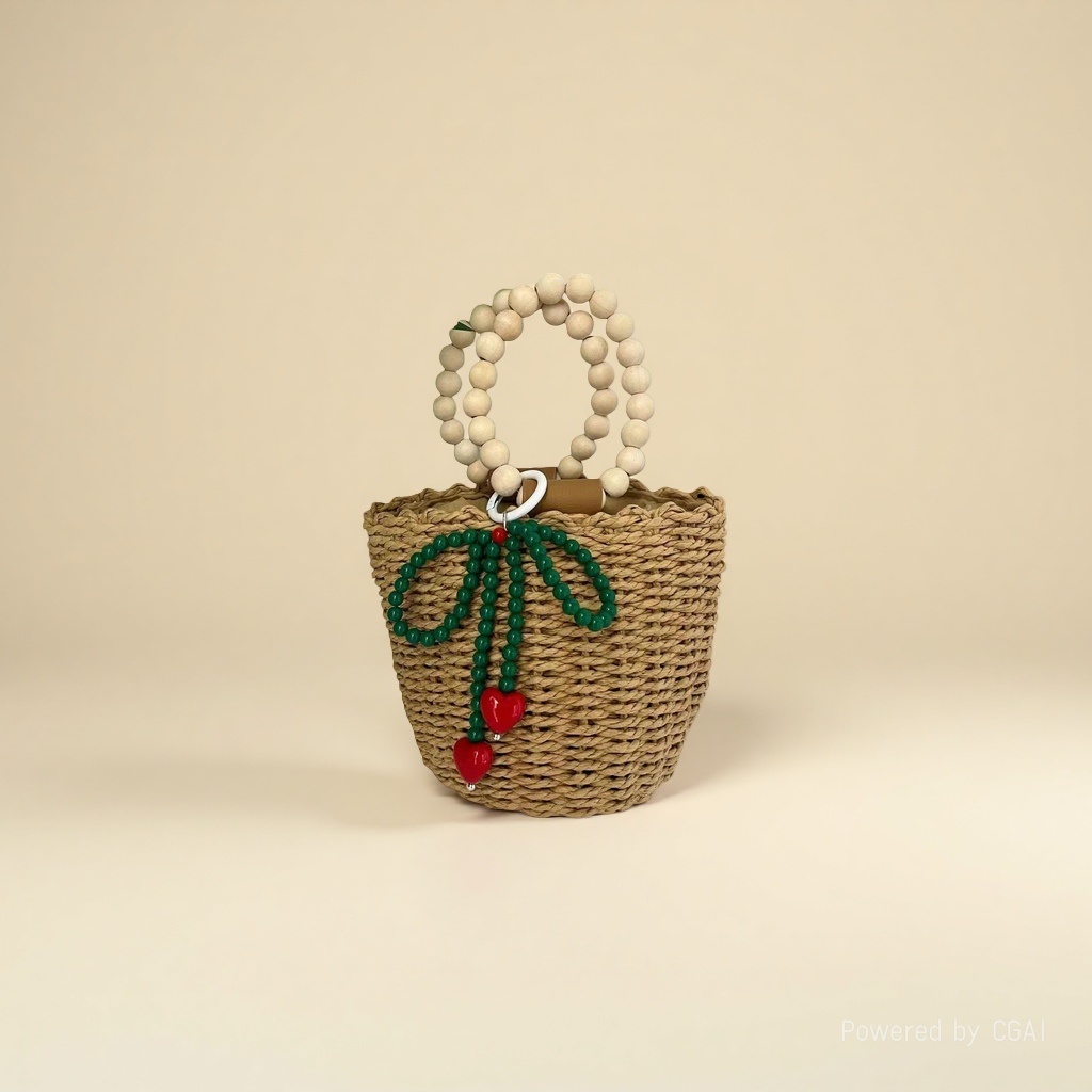 The fashionable and versatile colorful beaded bow pendant for girls' heart bags in Dongdaemun, South Korea, is selling well across borders Application Scenario