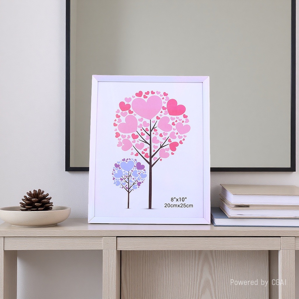 Wholesale of Japanese and Korean minimalist style PVC photo frames, creative home decoration items, and display photo frames