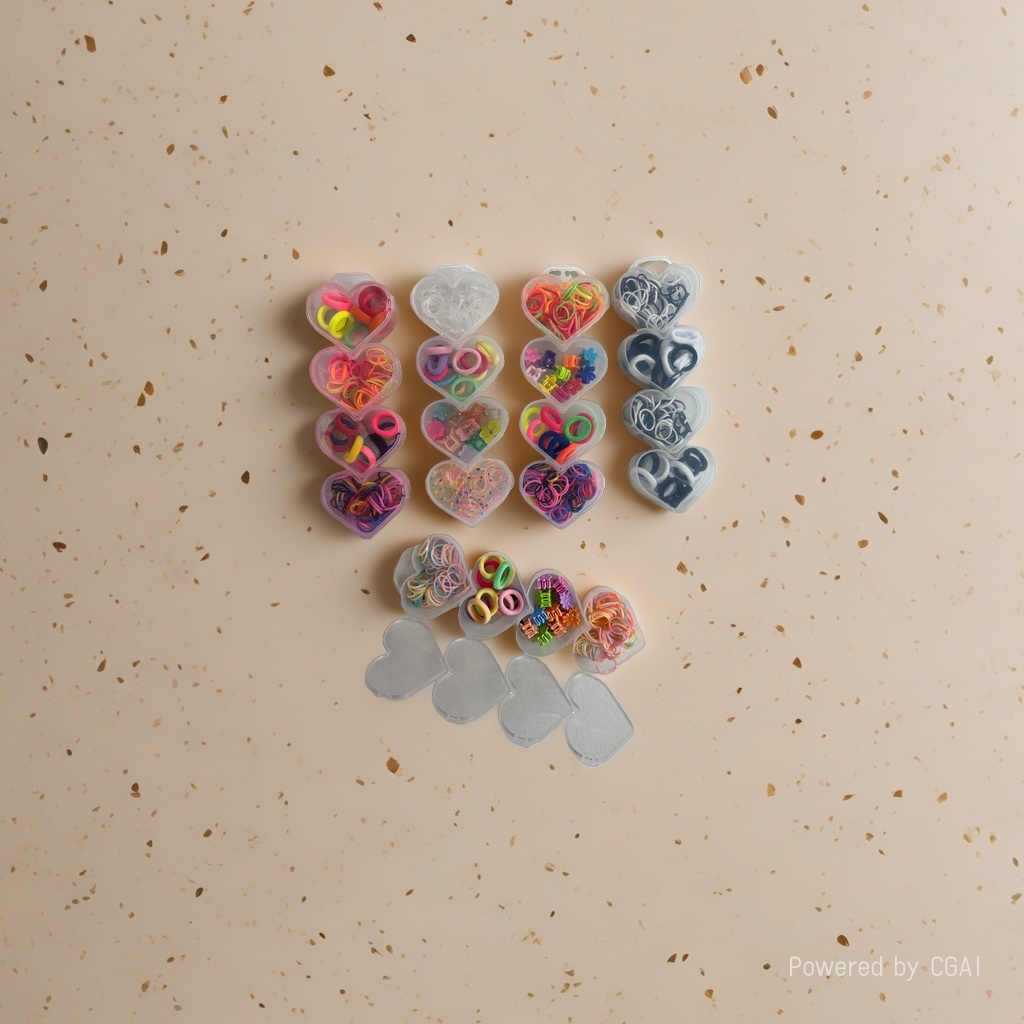 Rubber band bow storage box set, grab clip, hair pin, hair clip, Korean version alloy large updo, 091022432 details Picture