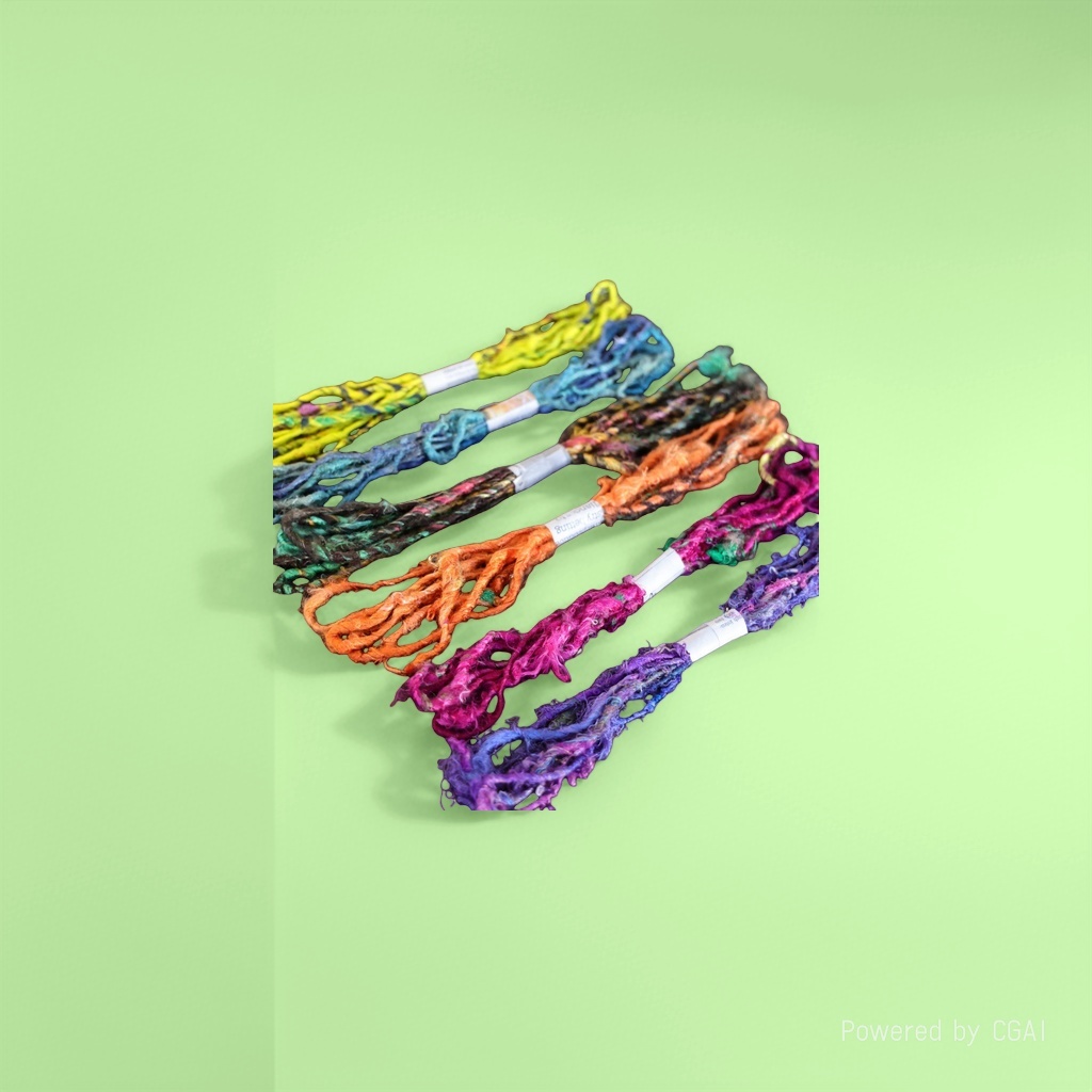 Nepalese hand-dyed 3m silk rope, ribbon, flower bouquets, decorative ties, ornaments, pendants, diy materials Specification image