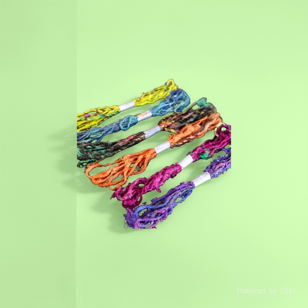 Nepalese hand-dyed 3m silk rope, ribbon, flower bouquets, decorative ties, ornaments, pendants, diy materials details Picture