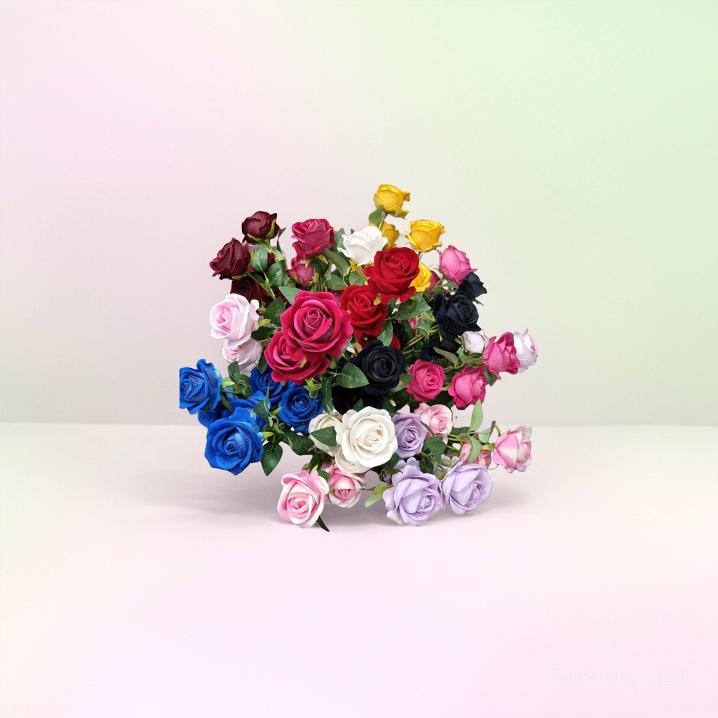 塑料花实物图