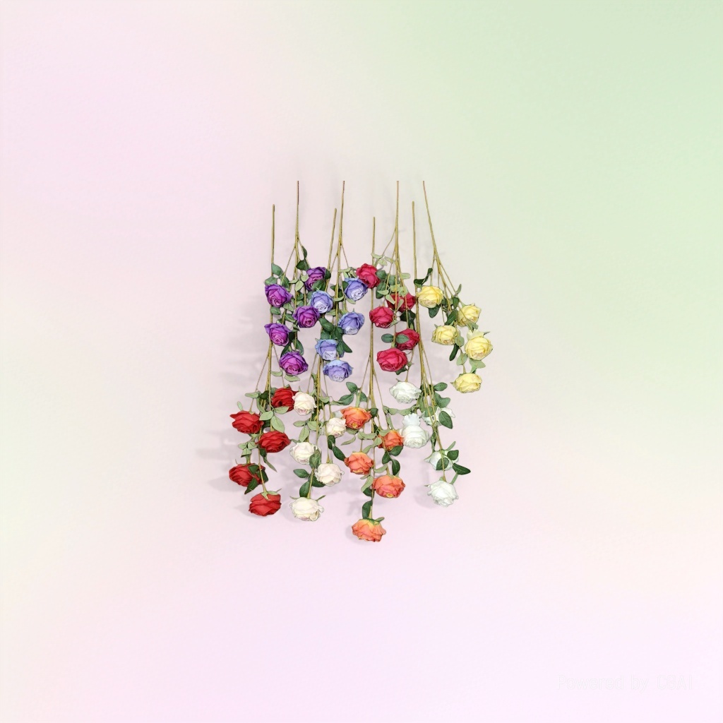 人造花塑料/仿真花/塑料花/莫奈花园仿真花/手工花材料细节图
