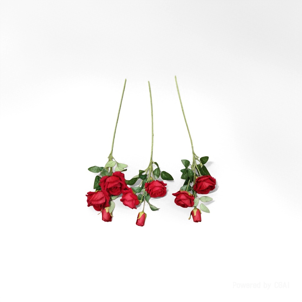 红色玫瑰花束毛线花针织花泡芙花扭扭棒毛线向日葵