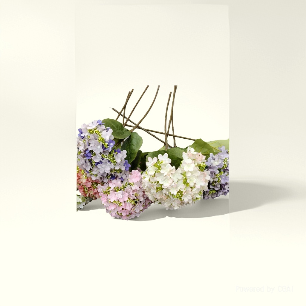 人造花塑料/仿真花/塑料花/莫奈花园仿真花/手工花材料产品图