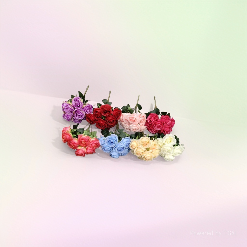 塑料花实物图