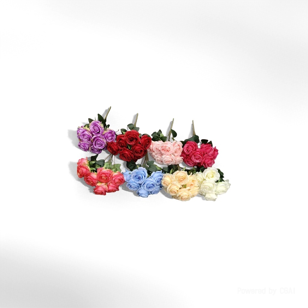 人造花塑料/仿真花/塑料花/莫奈花园仿真花/手工花材料产品图