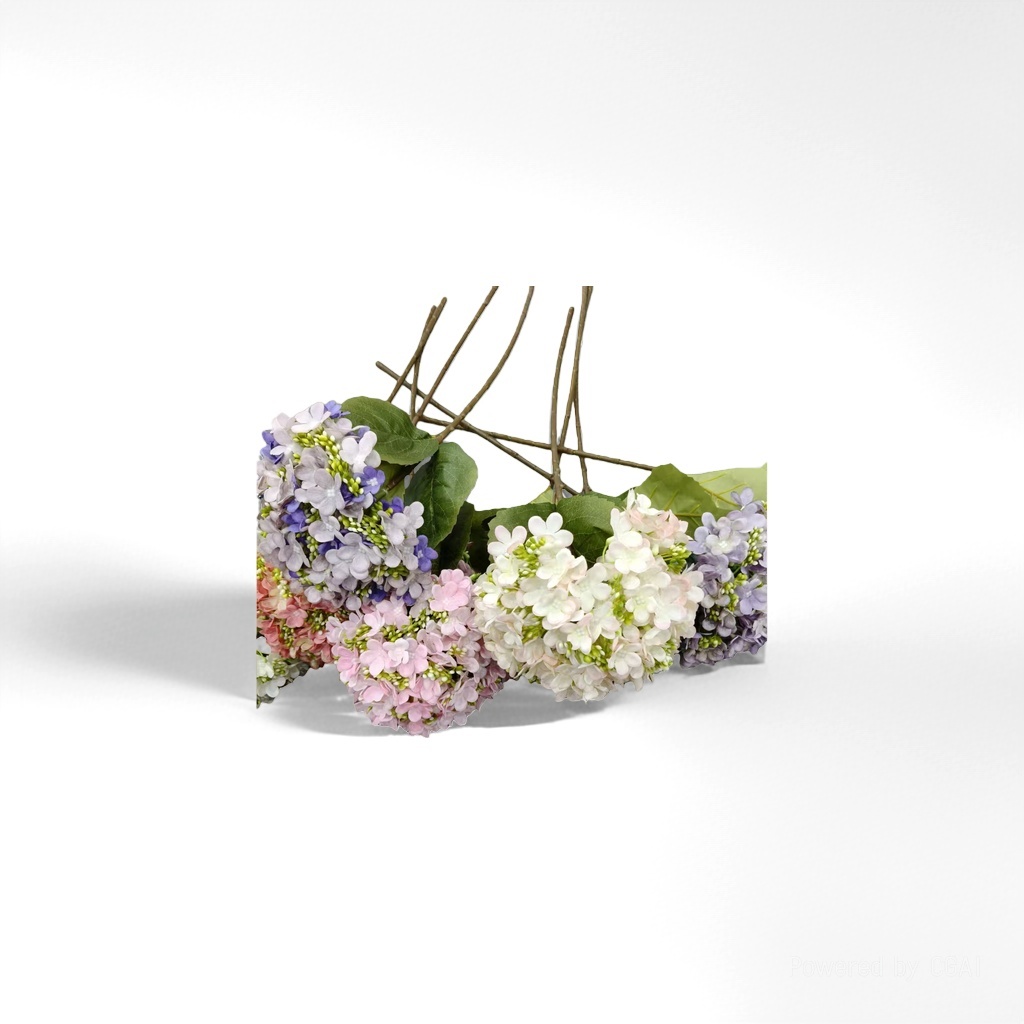 莫奈花园仿真绣球花塑料人造花花朵装饰