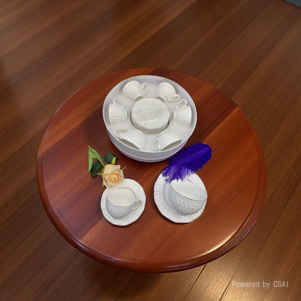 220cc ceramic tableware coffee cup and dish set, mug, milk spoon, European-style afternoon tea, exquisite ceramic cup Application Scenario