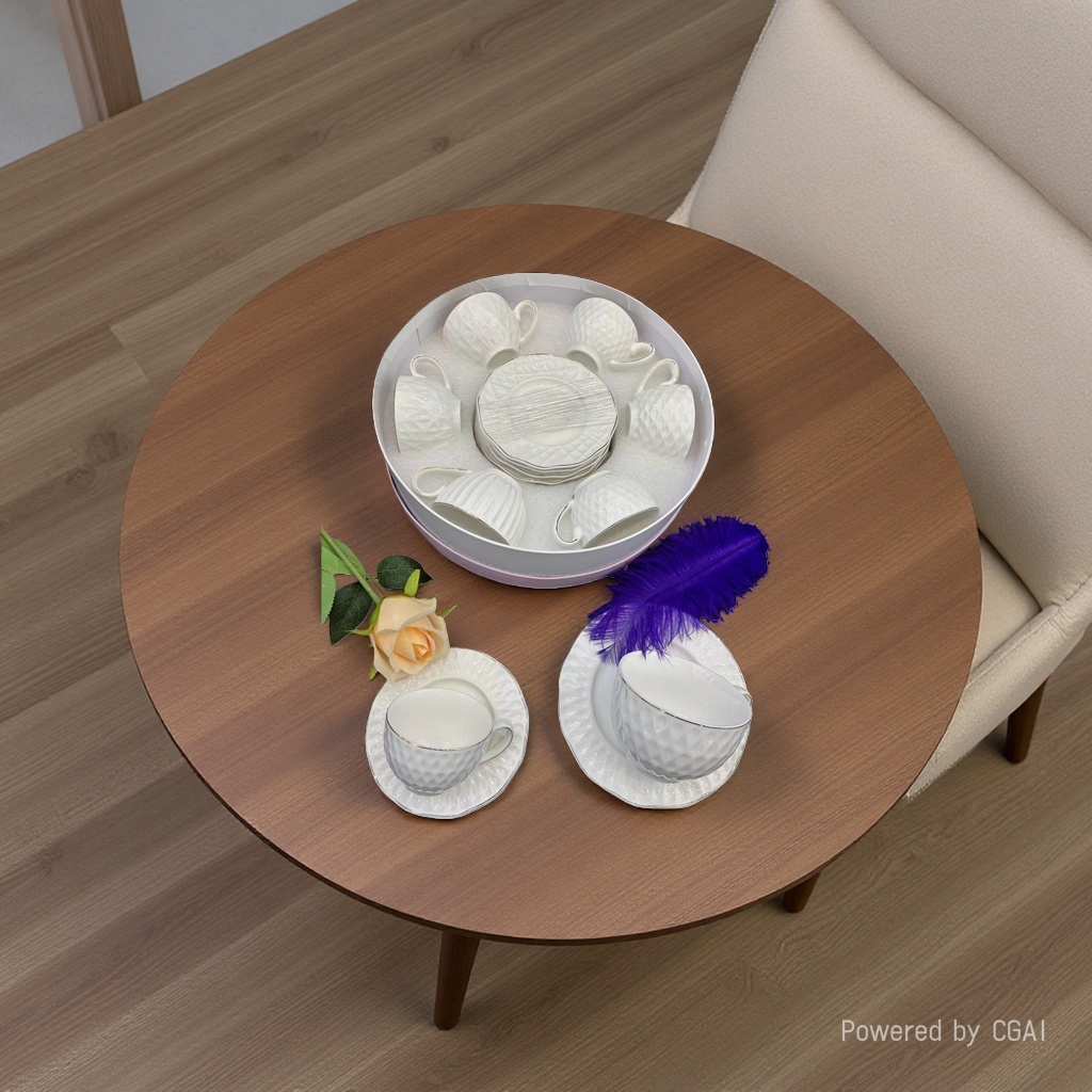 220cc ceramic tableware coffee cup and dish set, mug, milk spoon, European-style afternoon tea, exquisite ceramic cup Specification image