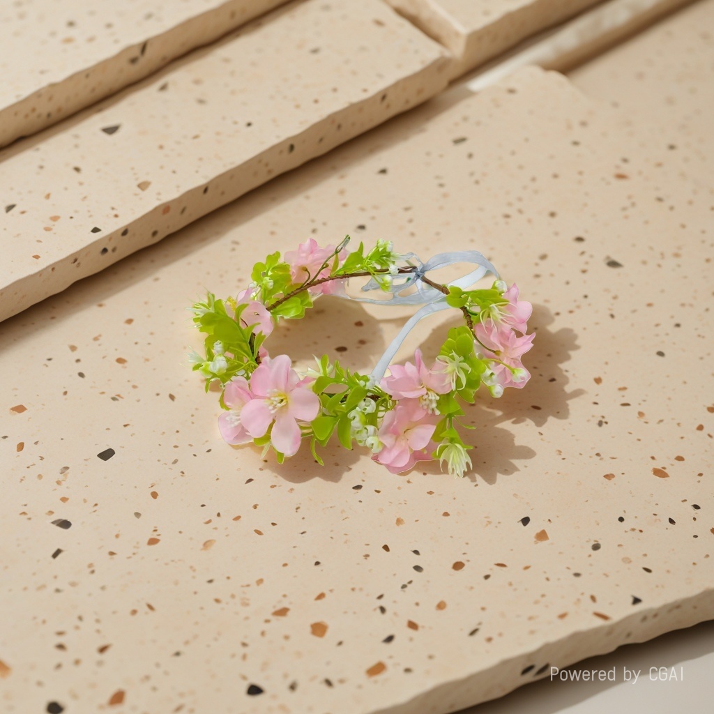 Garden simulation plastic garlands, flowers, women's and children's hair accessories and headwear 104807060 details Picture