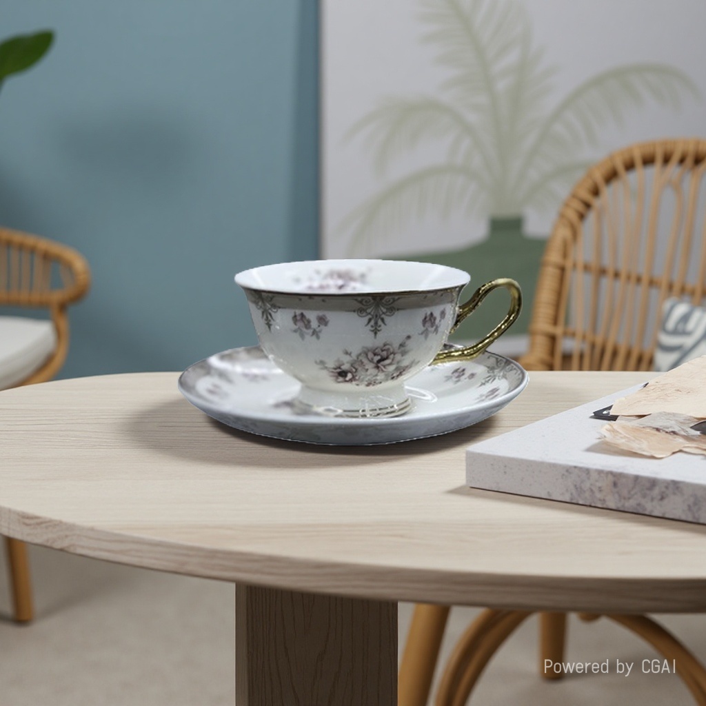 Modern Housewife Coffee Cup and Dish Set, High appearance level, Home Retro coffee Cup and Ceramic Cup and dish set 2110341310 details Picture