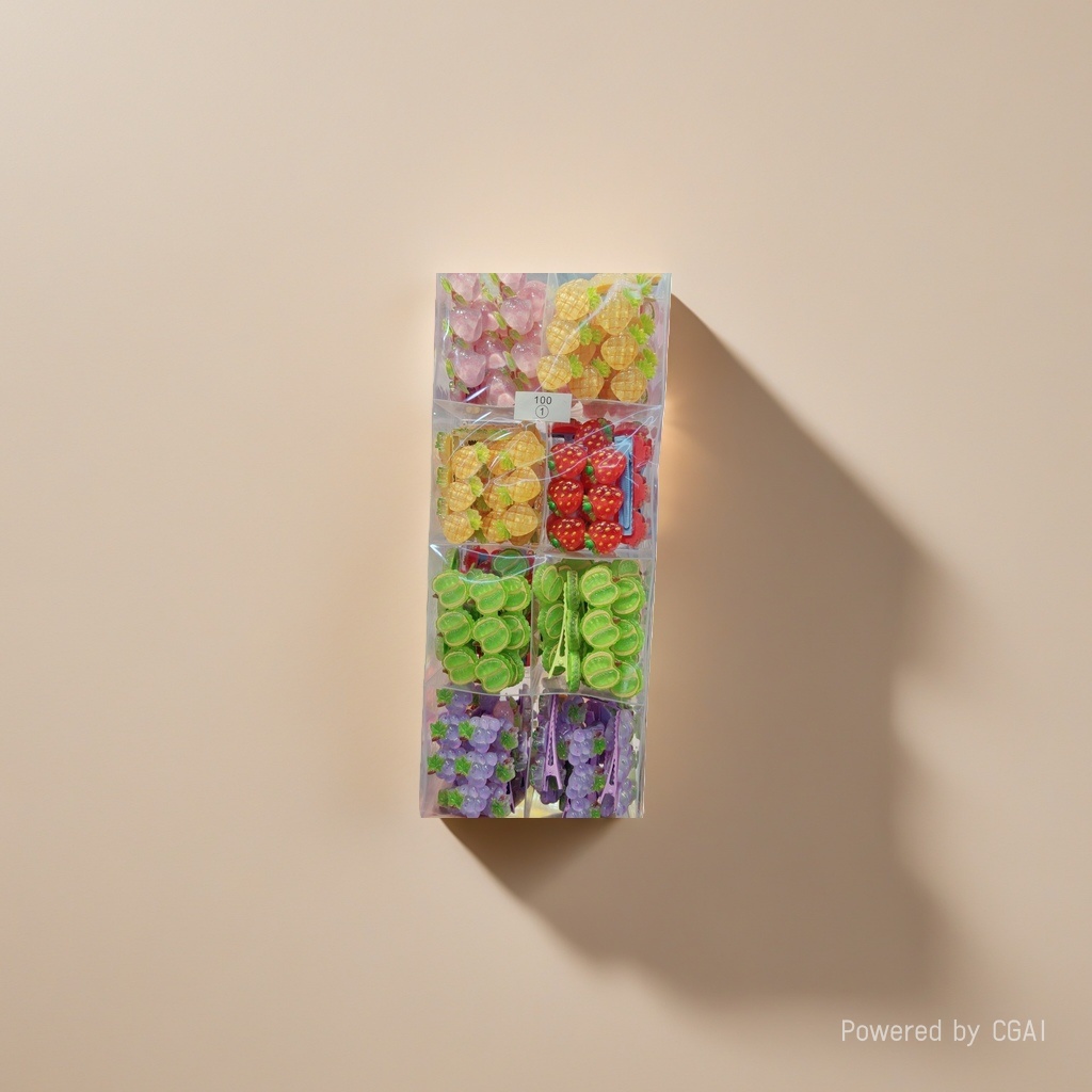 仿真果蔬食物工艺品彩色水果发夹仿真面包冰箱贴食玩卡通树脂