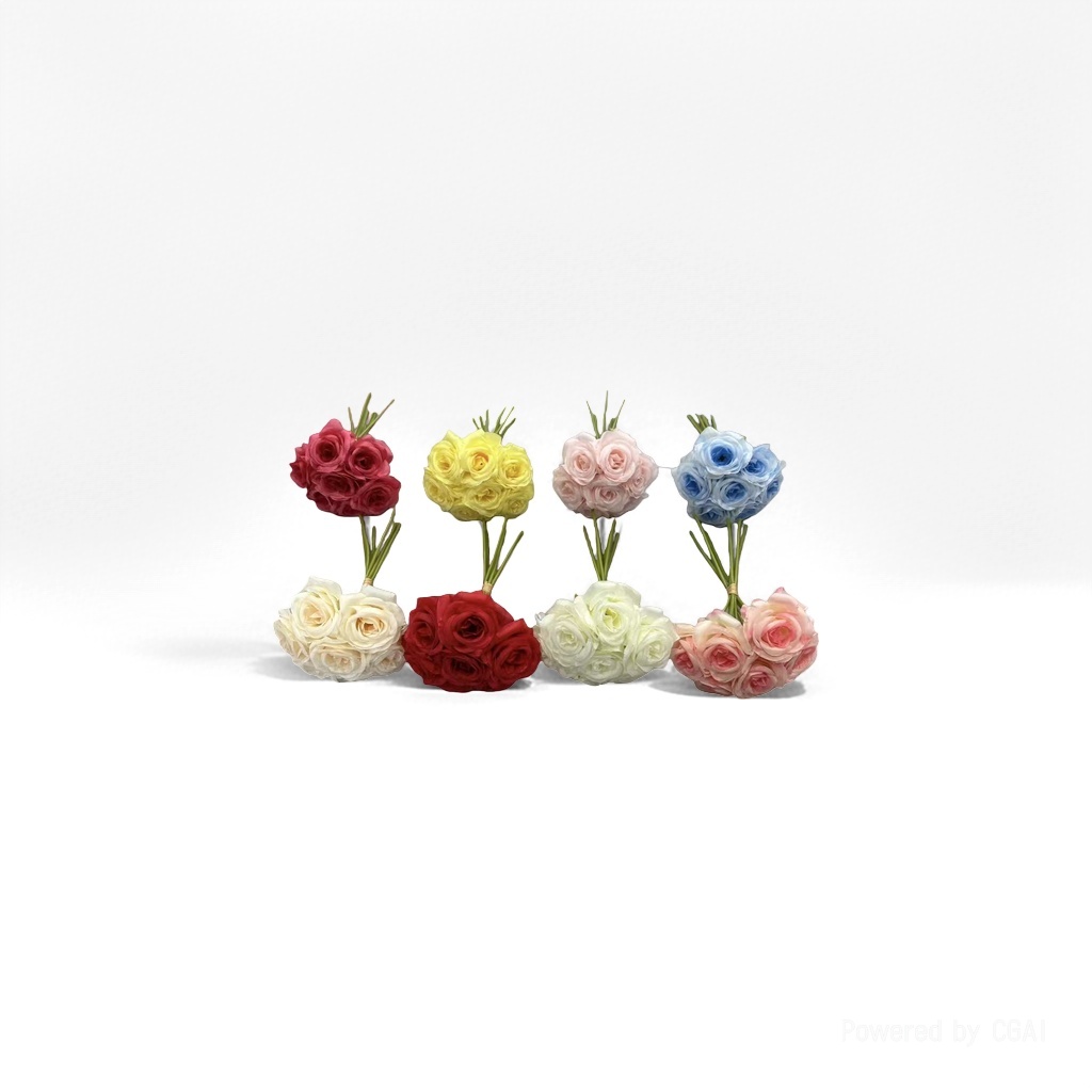 花束仿真花紫罗兰/仿真花/手感花/蝴蝶标本摆件/花墙产品图