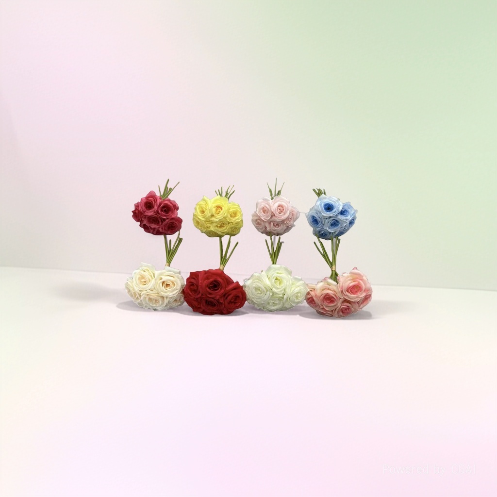 花束仿真花紫罗兰/仿真花/手感花/蝴蝶标本摆件/花墙细节图
