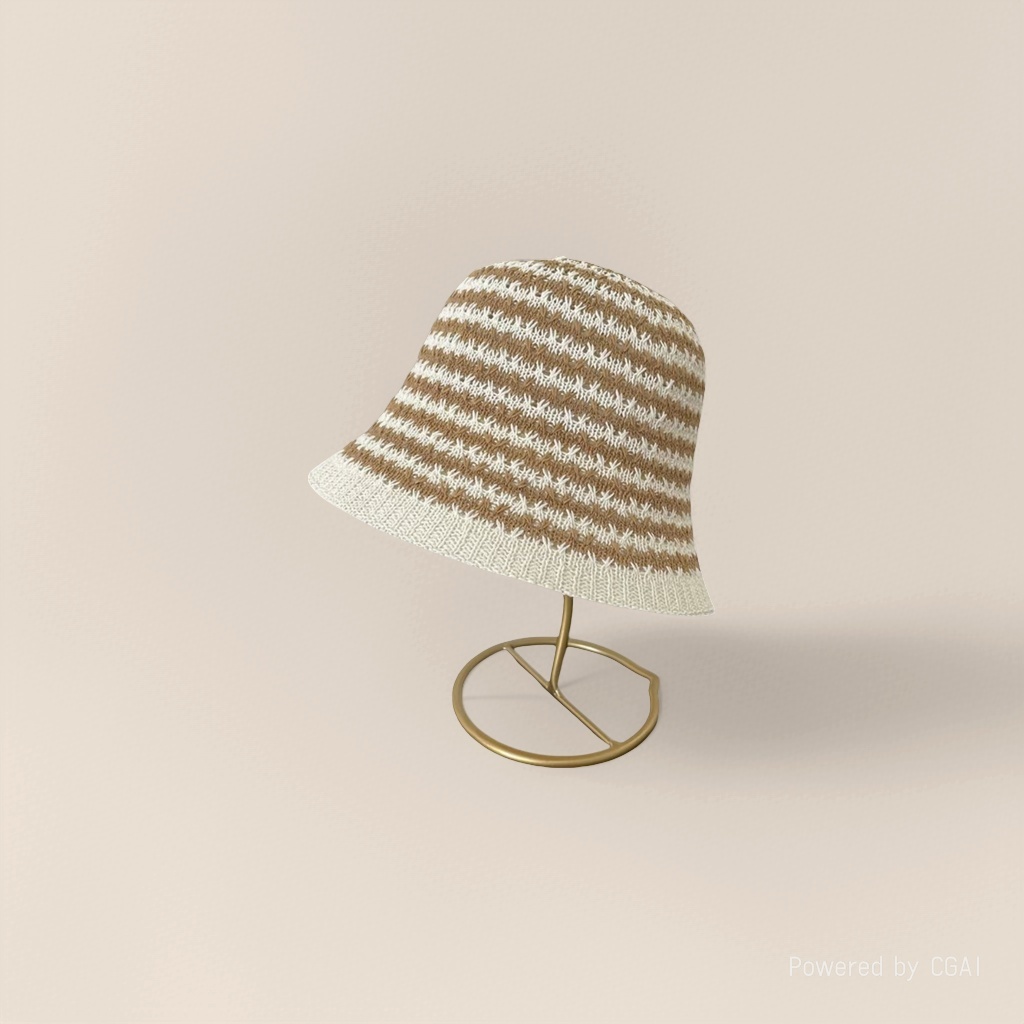 ins Japanese-style knitted bucket hat with a split back that makes the face look smaller for women. Summer hollowed-out breathable bow fisherman hat for sun protection Application Scenario