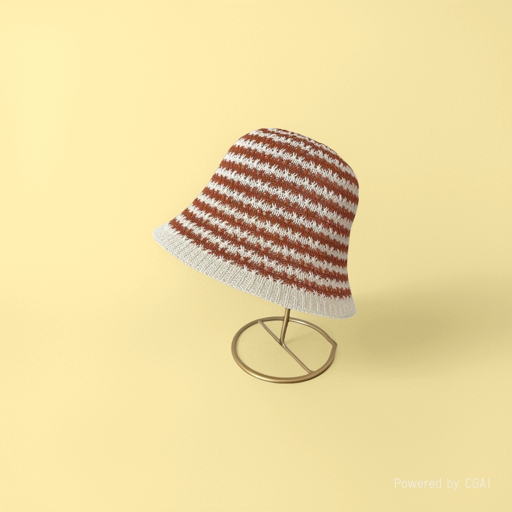 ins Japanese-style knitted bucket hat with a split back that makes the face look smaller for women. Summer hollowed-out breathable bow fisherman hat for sun protection details Picture