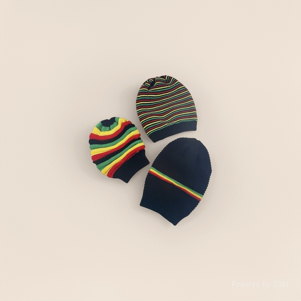 New woolen hats, cross-border men's and women's knitted hats, hip-hop pleated, Jamaican outdoor rainbow hats Application Scenario