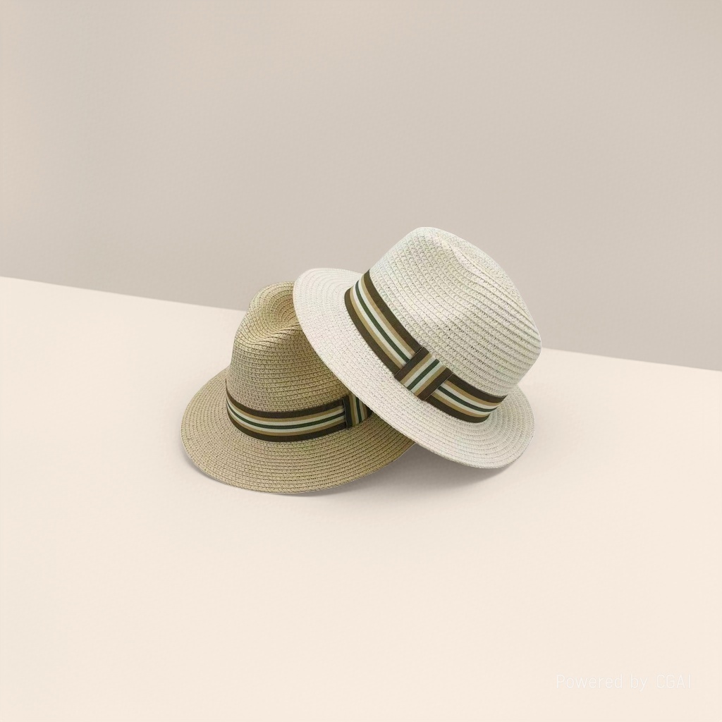 Panama straw hat, unisex top hat, jazz hat, headband, sunshade, UV protection, versatile webbing for summer outings Application Scenario